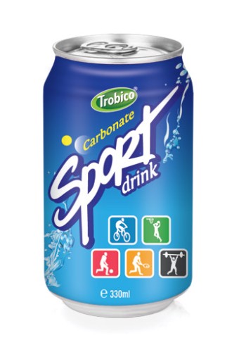 Carbonated sport drink alu can 330ml